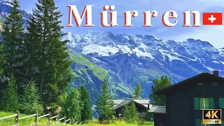 Mürren Switzerland: 4K walking tour in one of the beautiful places in swiss alps