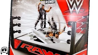 WWE RAW BREAKABLE Ring Mattel Toy Playset Unboxing, Construction & Review!!