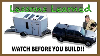 Cargo Trailer Conversion - Lessons Learned