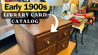 Is this even a RESTORATION? Antique Library Card Catalog