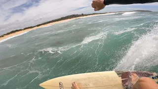 Fun Mid-Sized Surf -  RAW GoPro POV Surfing