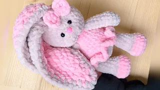 Bunny with colored ears crochet 😍 Master class / Bunny crochet tutorial / Bunny amigurumi