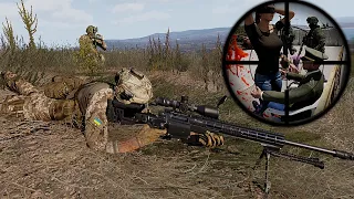 Ukrainian sniper kills Russian lustful general, successful saves female hostage - ARMA 3