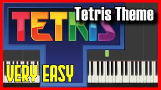 🎹 How to Play Tetris Theme ✔️ | 【2022】Easy Slow Piano Tutorial (Synthesia)