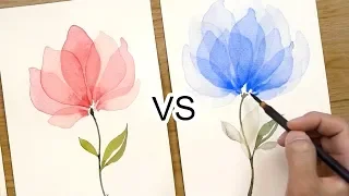 'Layered Petals' Watercolor Painting Technique #338