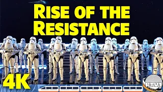 Star Wars Rise of the Resistance - Full Queue, Preshow & Ride POV in 4K UHD | Walt Disney World