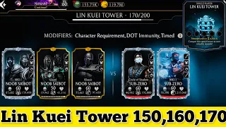 Lin Kuei Tower Boss Battle 150 , 160 & 170 Fight + Reward MK Mobile