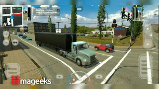 Truck Simulator PRO USA - GamePlay #2 (Volvo VNL with Box Trailer | Dissapearing Cars)