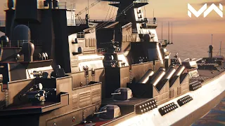 RF Moscow with Massive Air Defense & Granade Launcher - Modern Warships