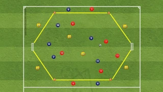 Situação 6 x 6 + 6   Treinamento com conceito sistêmico  Posse de bola e finalização com apoios