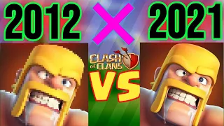 Clash Of Clans Evolution 2012 To 2021 || Clash Of Clans Then Vs Now