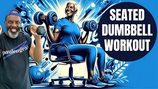Seated Chair Dumbbell Strength Exercise Workout | 40 Min | Adaptive Inclusive Fitness for Everyone!
