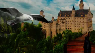 Chateau (Matte Painting in Blender) #shorts