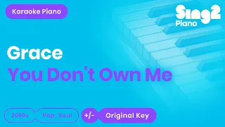 SAYGRACE, G-Eazy - You Don't Own Me (Karaoke Piano)