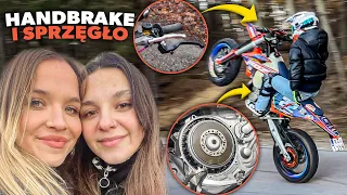 MONTAŻ HANDBRAKE I REMONT SPALONEGO SPRZĘGŁA W KTM 450 EXCF