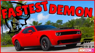 FORZA HORIZON 5 - FASTEST DODGE DEMON DRAG TUNE - 2018 Dodge Challenger SRT Demon Drag Build/Tune