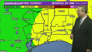 Thursday could bring severe weather to Southeast Texas