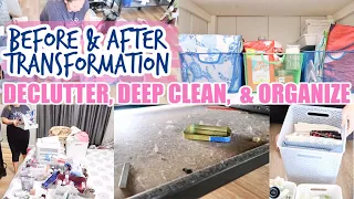 DECLUTTER, ORGANIZE & DEEP CLEAN WITH ME | KONMARI STYLE METHOD