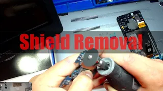 Microsoldering - Removing metal Shields using a dremel