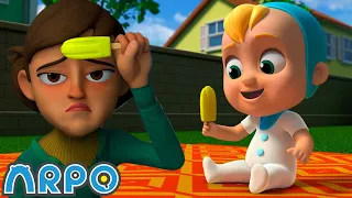 Ice Lolly ANTICS!!! | | ARPO The Robot | Funny Kids Cartoons | Kids TV Full Episode Compilation