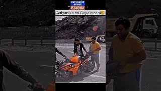 Aalyan ka ho Gaya crash 😥 @aalyanvlogs1299  #shorts #viral #ktmbike #crash#sad#accident#ktmrc390