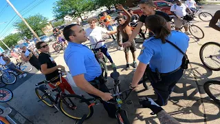 COPS TRIED TO TAKE HIS BIKE!! *COP VS PEDAL BIKES*