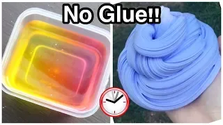 3 Ways How To Make Super Easy No Glue Slime Under 5 Minutes!!