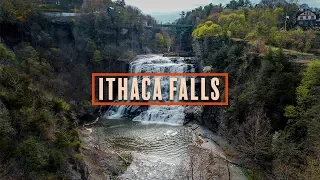 Ithaca Falls, New York Drone Video