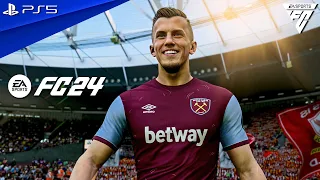 FC 24 - West Ham vs. Liverpool - Premier League 23/24 Full Match at London Stadium | PS5™ [4K60]