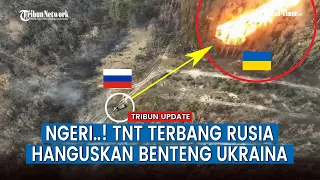 Awak Kendaraan Militer UR-77 Rusia Tembak Brutal Benteng Ukraina di Hutan dekat Kremennaya