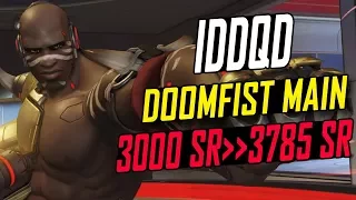 HOW TO GAIN +785 SR IN 2 DAYS! IDDQD DOOMFIST MAIN! [ OVERWATCH TOP 500 SEASON 5 ]