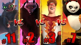 Who's the Most Powerful Dreamworks Character? | Ranking Every Character From Weakest to Strongest