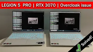 Can't Overcloak GPU ? Afterburner Issue on Legion 5 Pro RTX 3070 Gaming Laptop