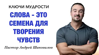 КЛЮЧИ МУДРОСТИ «Слова — это семена для творения чувств» Пастор Андрей Шаповалов