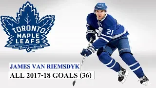 James Van Riemsdyk (#25) All 36 Goals of the 2017-2018 NHL Season