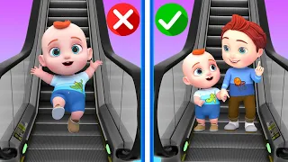 Take the Escalator Song | Educational Kids Songs And Nursery Rhymes by GoBooBoo