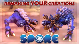 #03 Remaking YOUR Creations! With a BONUS | SPORE Creations Reborn