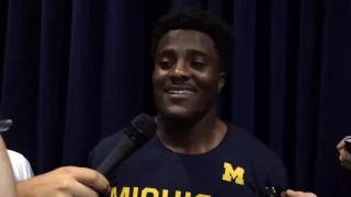 Michigan's Jourdan Lewis discusses jarring hit by Penn State kicker Joey Julius