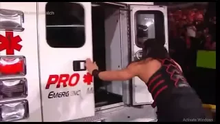 Roman Reigns KILLED Braun Strowman Ambulance Match best match ever