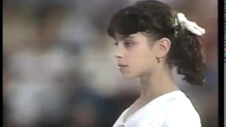 Olympics - 1984 - L A Games - Gymnastics - Womens All Around Floor Exercise - ROM Laura Cutina