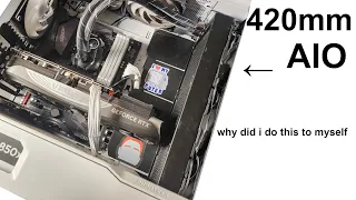 Installing a 420mm liquid cooler made me lose my mind - Arctic Liquid Freezer II