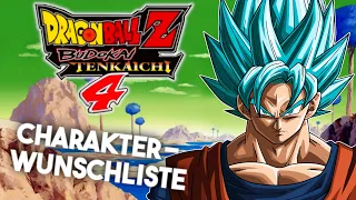 MEINE 10 Wunsch-Charaktere für Budokai Tenkaichi 4 in 3 Minuten!