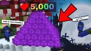 Trolling PRO Players with *IMPOSSIBLE* Obsidian Defense in BedWars!! 🤣☠️ (Blockman GO)