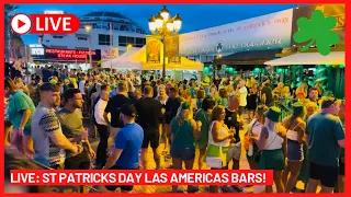 🔴LIVE: UNBELIEVABLE ATMOSPHERE for St Patrick’s Day- Las Americas Tenerife! ☘️🍺 Canary Islands Spain