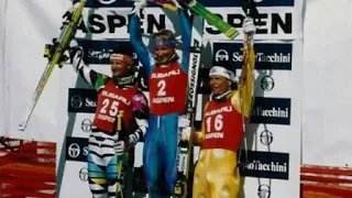 Kjetil-Andre Aamodt wins super-G (Aspen 1993)