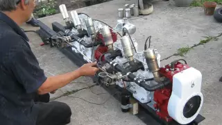 FrankenBriggs 6 Cylinder 1st Run!!!!