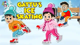 Gattu's Ice Skating | Snow World | Animated Stories | English Cartoon | Moral Stories | PunToon Kids