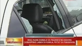 Mag-inang dumalo sa pagdinig ng kasong carnapping laban sa kanila, patay sa pamamaril