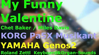 My Funny Valentine: Chet Baker / Miles Davis (Cover mit KORG Pa5X Musikant und YAMAHA Genos2)