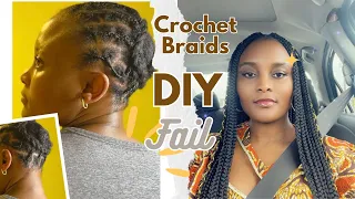 DIY Crochet Box Braids. // No rubber bands // Beginner friendly // protective style